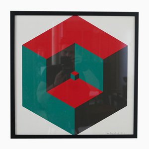 Dutch Geometric Composition, 1970s, Print