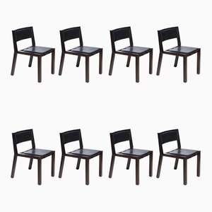 Vintage Grand Louvre Dining Chairs by Jean Michel Wilmotte for Tecno, Set of 8