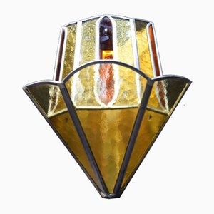 Stained Glass Sconce, 1930s