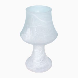 Lámpara de mesa de cristal de Murano, años 80