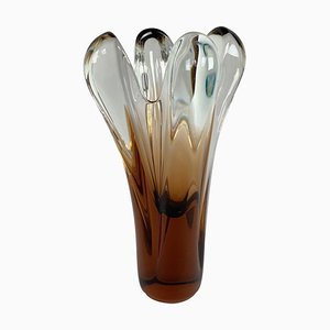 Art Glass Vase by Jan Beranek for Skrdlovice Glasswork, 1960s