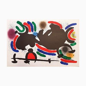 Miró Lithographe I - Assiette IV - Lithographie Originale - 1972