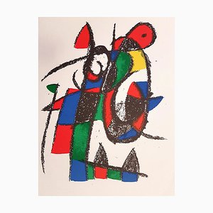 Litografía original Joan Miró - Miró Lithographe II - Plate II - 1975