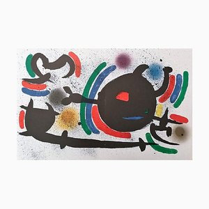 Lithographie Originale de Joan Miró - Miró Lithographe I - Assiette X - 1972
