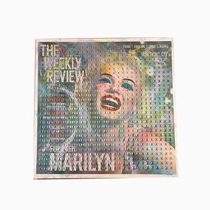 Marilyn Monroe Square Acrylic Glitter Triple Colored Cloth Table