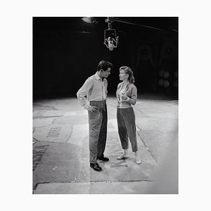 Eddie Fisher and Debbie Reynolds Archival Pigment Print Framed in White by Bettmann