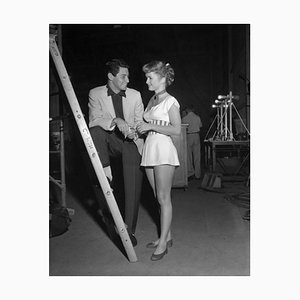 Impresión de pigmento de Eddie Fisher y Debbie Reynolds enmarcada en blanco de Bettmann