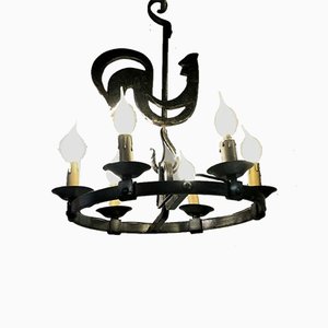 Hängelampe von Jean-Pierre Ryckaert für Le Dauphin, Frankreich, 1950