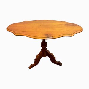 Tavolino pieghevole in ciliegio con base tripode