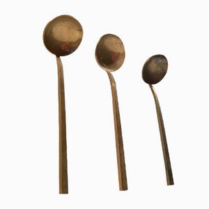 Bronze Sauce Spoons by Sigvard Bernadotte for Scanline, 1950s, Set of 3
