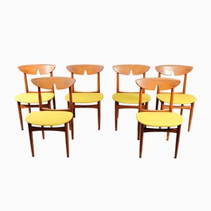 Chaises de Salon Mid-Century en Teck, Danemark, 1960s, Set de 6