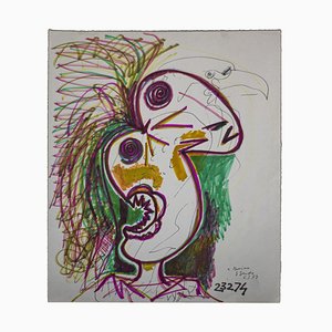 Gianpaolo Berto - Bird-of-Paradise - Original Mixed-Media Drawing - 1974