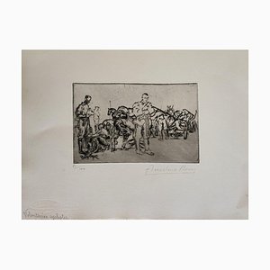 Anselmo Bucci - Militant - Original Etching - 1917