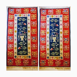 Tapis Kilim Art Deco en Laine, 1930s, Set de 2