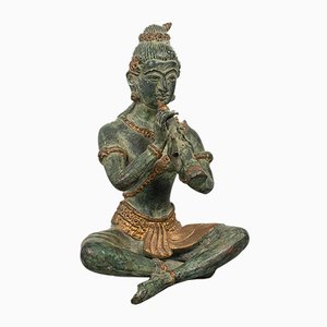Figura decorativa antigua de bronce