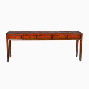Antique Lacquered Console Table