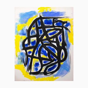 Giorgio Lo Fermo, Yellow Impression, óleo sobre lienzo, 2020