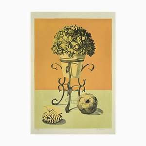 Raffaello Piraino, Still Life, Lithograph, 1970s