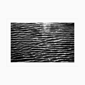 Impresión Giclée grande en blanco y negro de estampados de agua, paisaje marino, 2021