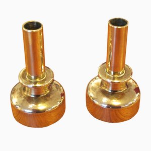 Mid-Century Brass L92 Candleholders by Hans-Agne Jakobsson, Set of 2