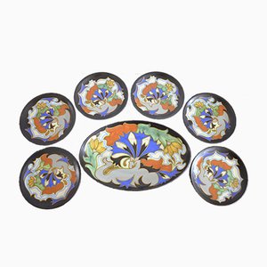 Vintage Ceramic Bowls from Gouda, Set of 7