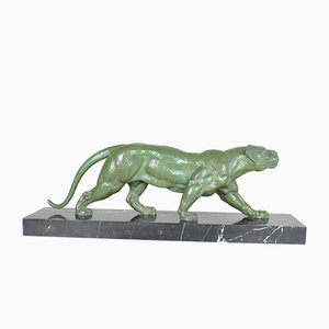 DH Chiparus, Panther Marchant, Metal Sculpture, 20th Century
