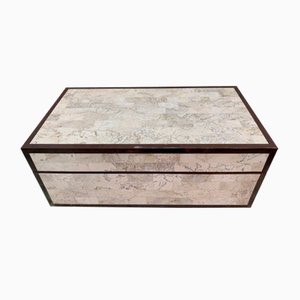 Marble, Wood and Brass Box from Maitland Smith, 1970s