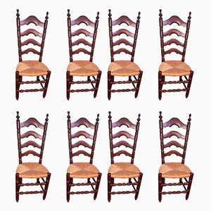 Side Chairs, 1940s, Set of 8