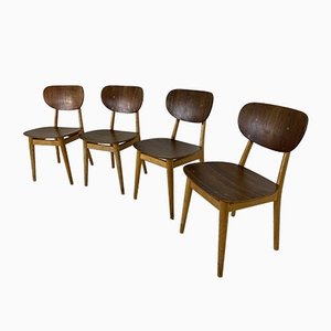 Chaises de Salon Scandinaves en Teck par Cees Braakman pour Pastoe, 1950s, Set de 4