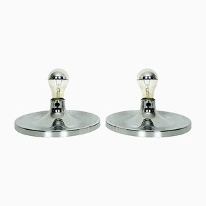 Mid-Century German Chrome Sconces from Cosack, Set of 2