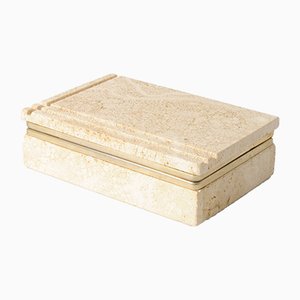 Vintage Italian Travertine Box from Cerri Nestore, 1970s