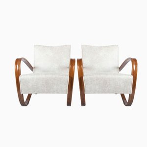 Set of H269 Armchairs by Jindrich Halabala for Thonet, 1930s