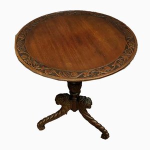 Renaissance Carved Pedestal Table, 1850s
