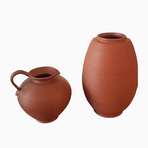 Brocca e vaso, anni '60, set di 2