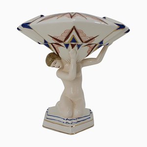 Art Deco Figural Table Bowl, 1930s
