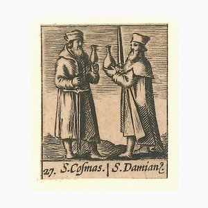 Hieronymus Verdussen, Saints Cosma and Damian, 1640s, Eau-Forte