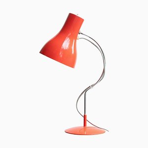 Lampe de Bureau Rouge par Josef Hurka pour Napako, 1960s