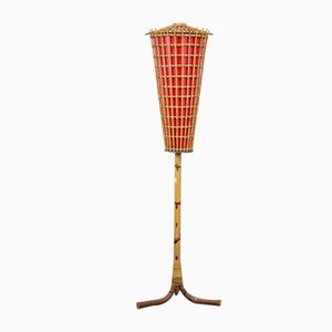 Lámpara de bambú, años 50