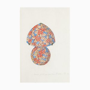 Unknown - Porzellan Lampe - Original China Tinte und Aquarell - Spätes 19. Jahrhundert