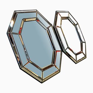 Vintage Octagonal Wall Mirror, Belgium