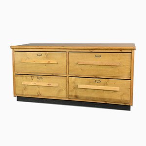 Antique Industrial Copper and Pine Tailor's Drawers