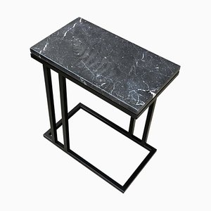 Tavolino Art Deco Inspired Elio II in nero e verniciato a polvere di Casa Botelho