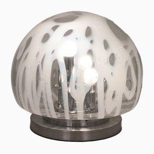 Lámpara de mesa vintage de cristal de Murano de Mazzega