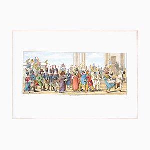 Carl Gustaf Hyalmar Morner - Roma, Piazza Del Popolo - Aguafuerte original - 1820
