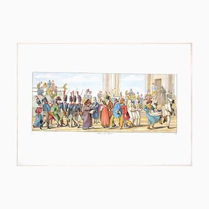 Carl Gustaf Hyalmar Morner - Rome, Piazza Del Popolo - Original Etching - 1820