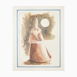 Giovanni Botta - Frauenfigur - Original Lithographie - 20. Jahrhundert