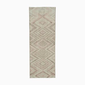 Vintage Beige Bohemian Runner Rug