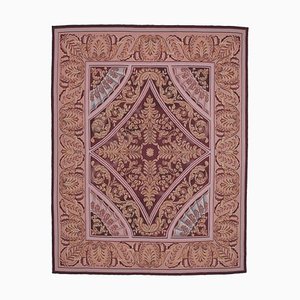 Vintage Aubusson Kilim in Pink