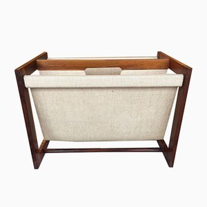 Portariviste Mid-Century moderno in teak e palissandro di Aksel Kjersgaard, Danimarca