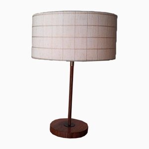 Walnut and Teak Table Lamp from Kaiser, 1950s